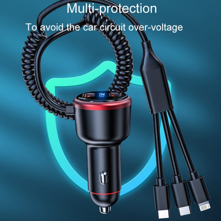 Vehicle Mini Fast Charging Charger Car One To Three Cigarette Lighter, Model: Standard Version