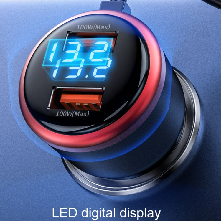 Vehicle Mini Fast Charging Charger Car One To Three Cigarette Lighter, Model: Standard Version