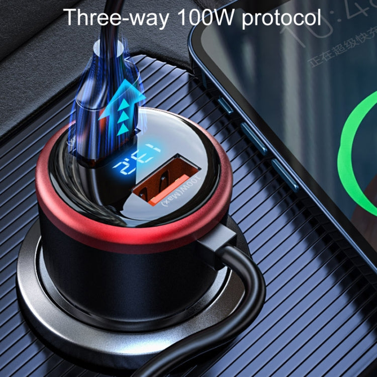 Vehicle Mini Fast Charging Charger Car One To Three Cigarette Lighter, Model: Regular Version