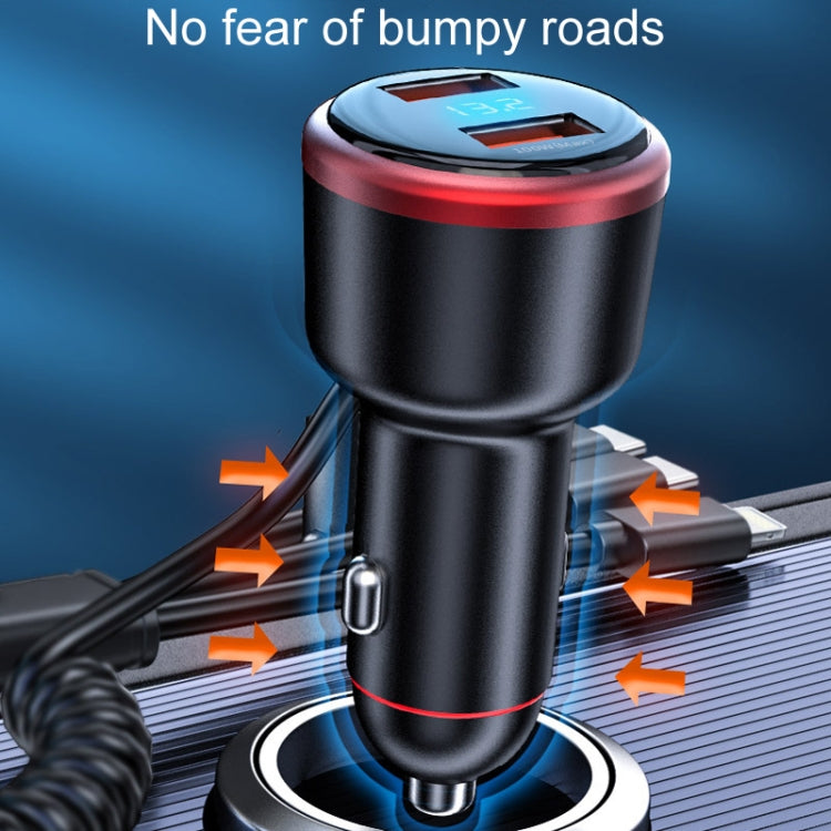 Vehicle Mini Fast Charging Charger Car One To Three Cigarette Lighter, Model: Regular Version
