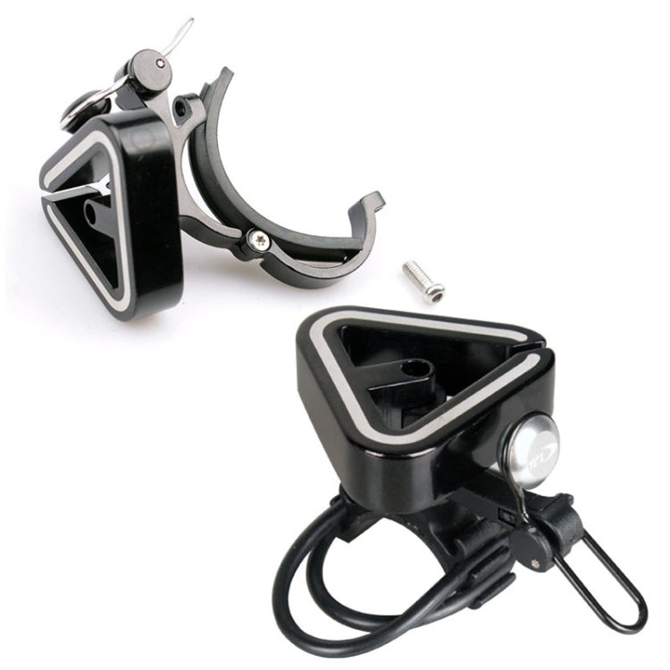N+1 Mountain Bike Bell Universal Triangle Copper Bell, Color: Rubber Band Silver