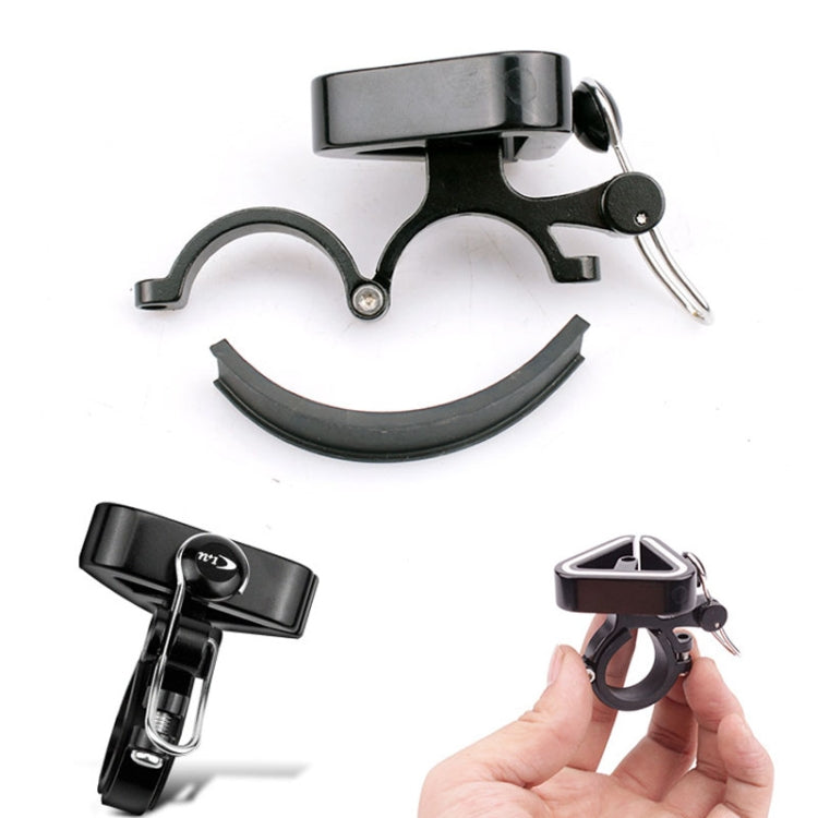 N+1 Mountain Bike Bell Universal Triangle Copper Bell, Color: Clip Ring Silver