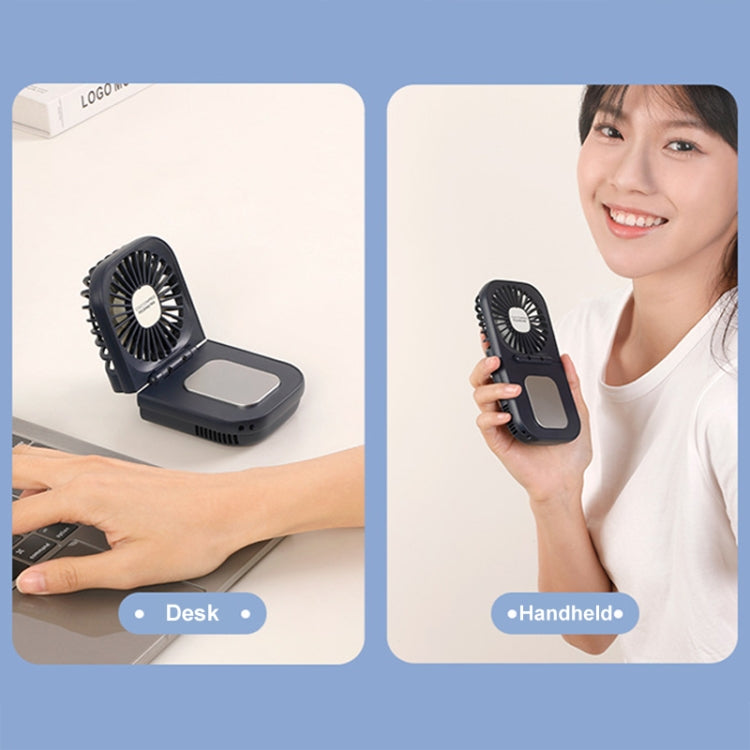 USB Charging Folding Outdoor Handheld Mini Cold Compress Fan Desktop Cooling Fan