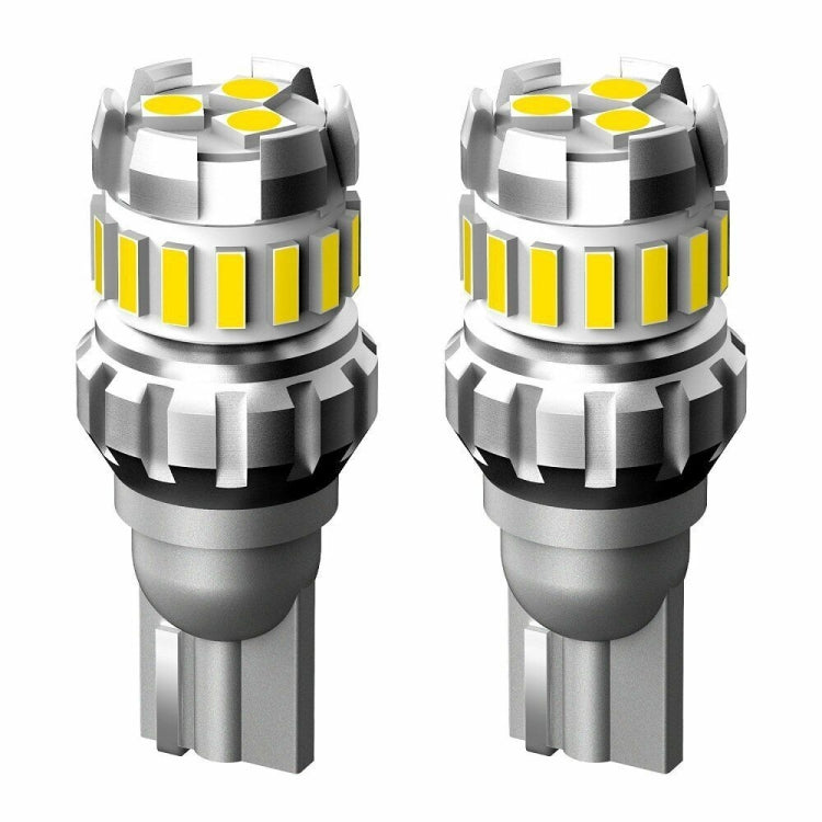 2pcs T10 3030+4014 18LED Constant Current Decoder Indicator Light Reversing Light - White