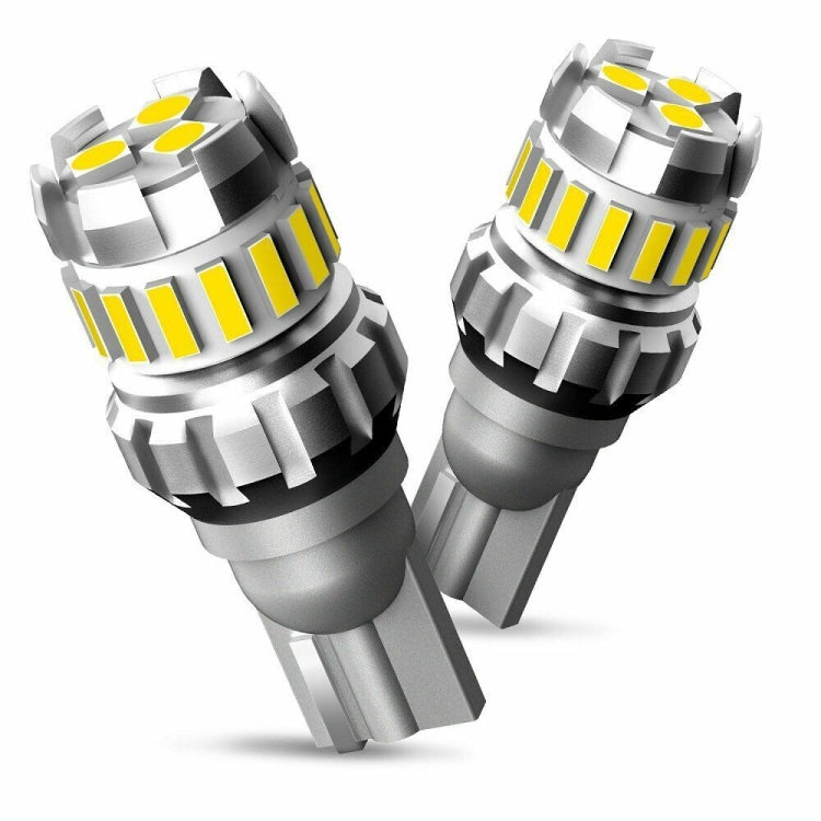 2pcs T10 3030+4014 18LED Constant Current Decoder Indicator Light Reversing Light - White