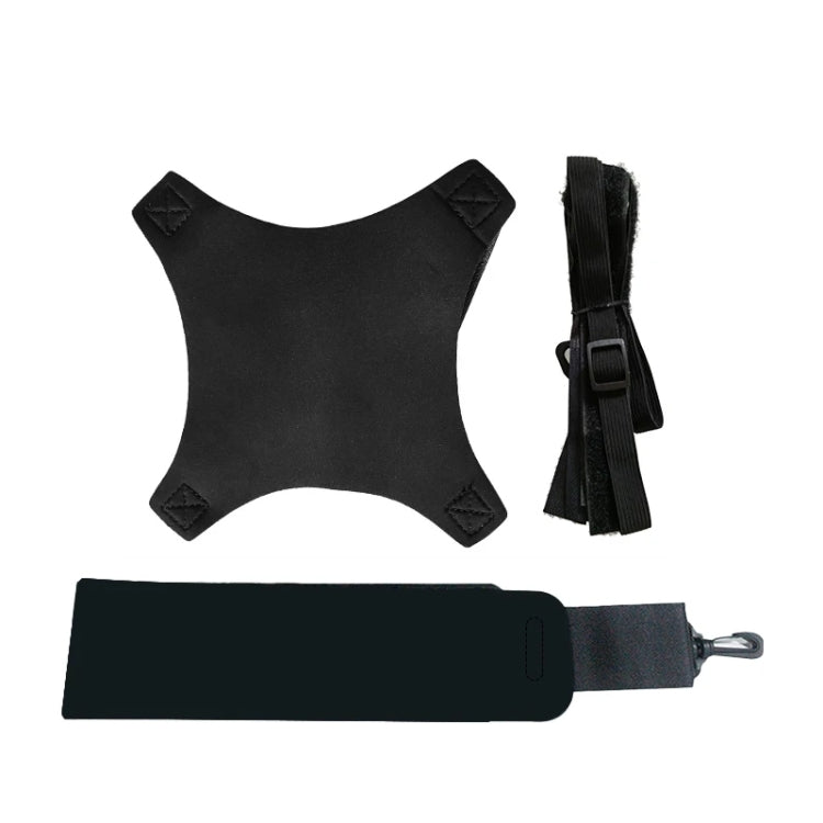 Soccer Kick Trainer Solo Football Training Aid with Adjustable Belt Training Juggle Band - Black
