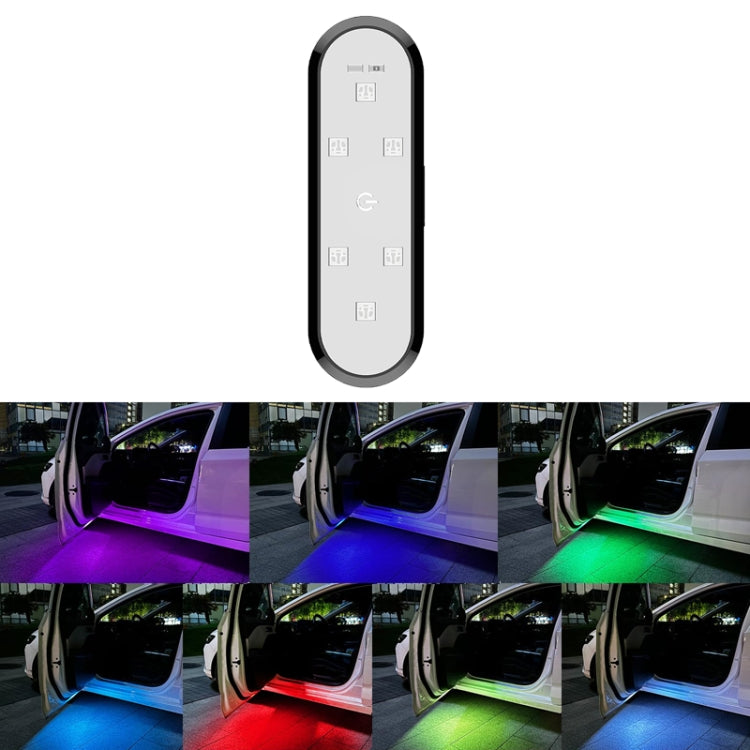Car Universal Wiring Free Warning Lights Night Anti-Collision And Anti-Tailgating Lamp - Colorful