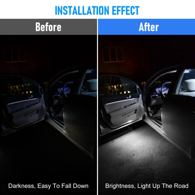 Car Universal Wiring Free Warning Lights Night Anti-Collision And Anti-Tailgating Lamp - Colorful