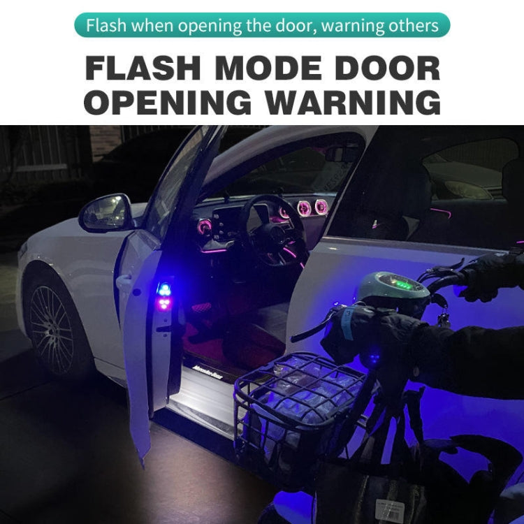 Car Universal Wiring Free Warning Lights Night Anti-Collision And Anti-Tailgating Lamp - Colorful