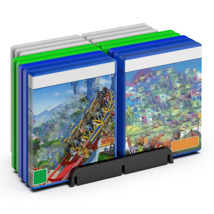 Game Disk Storage Stand Desktop Large Capacity CD Case - Black