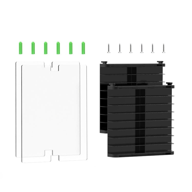 Game Card CD Disk Storage Bracket Wall Mounted Storage CD Case - Black