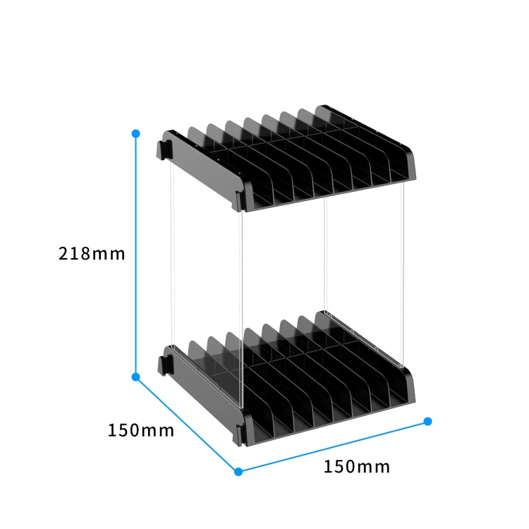 Game Card CD Disk Storage Bracket Wall Mounted Storage CD Case - Black