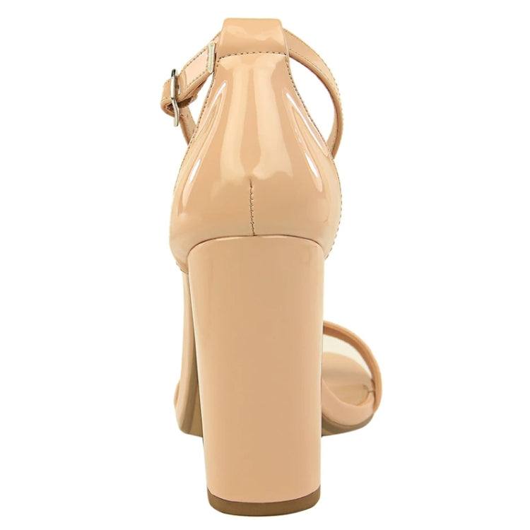 BIGTREE Women Shoes Summer High Heels Simple Chunky Sexy Nightclub Ankle Strap Sandals, Size: 36
