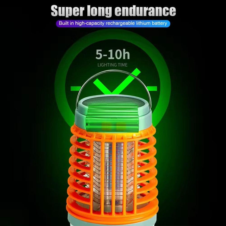 E-SMARTER W890-1 Solar LED Electric Shock Mosquito Light Outdoor USB Rechargeable Lighting Mosquito Trap