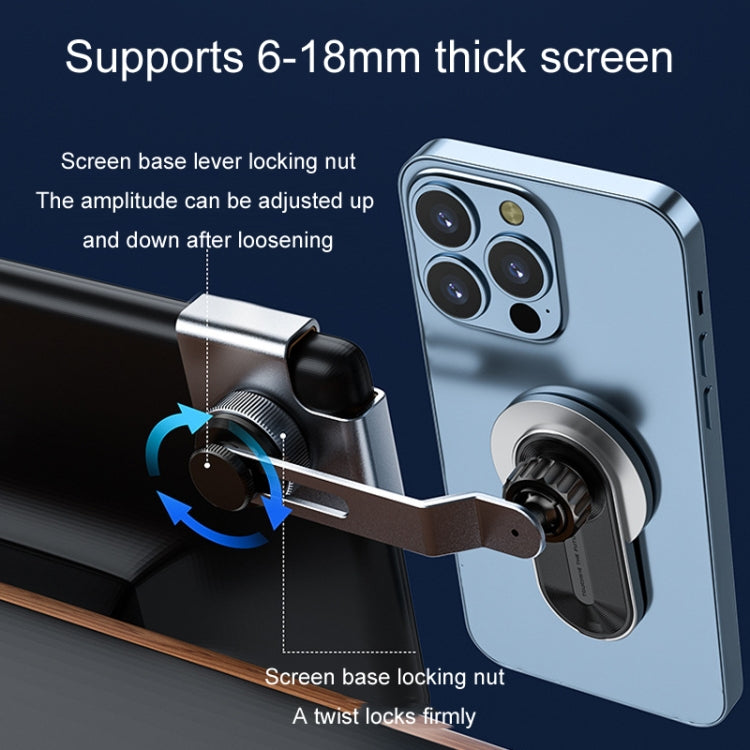Car Wireless Charging Mobile Phone Holder For Tesla Model 3 and Other Models - Gray