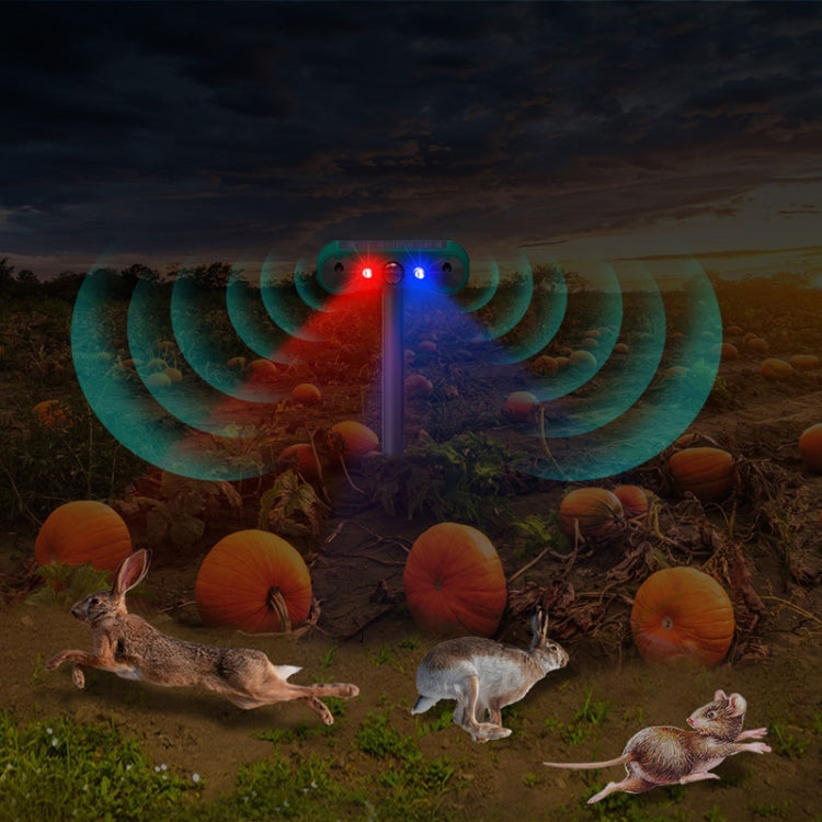 N911W Solar Powered Mouse Repeller Alarm Infrared Sensor Animal Repellent - Green