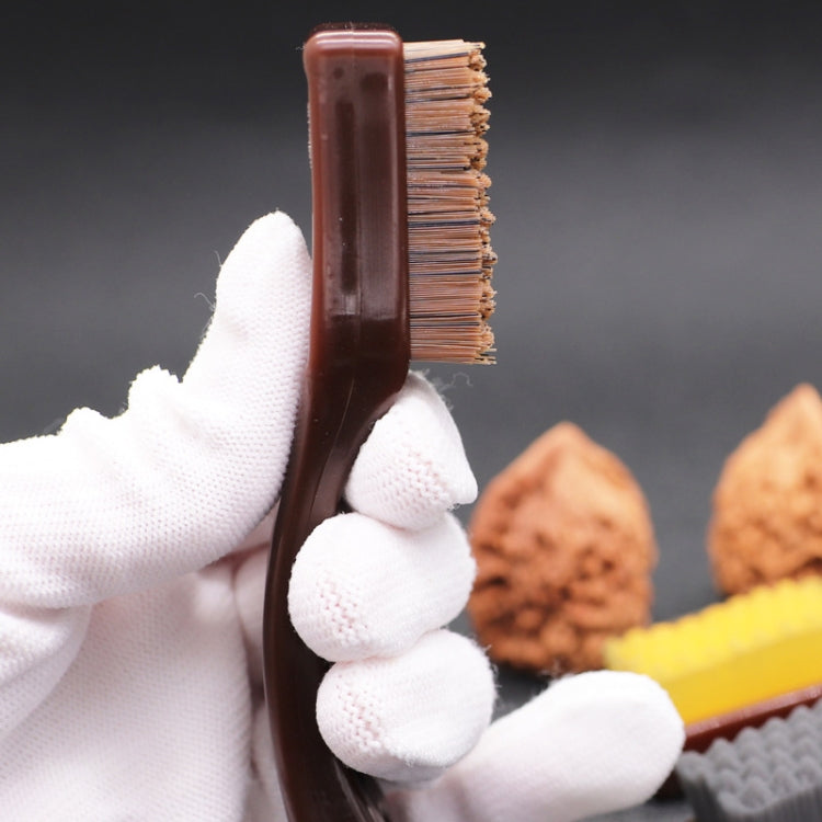 2pcs Amber Handle Walnut Diamond Olive Coloring Tool - Random Color Delivery
