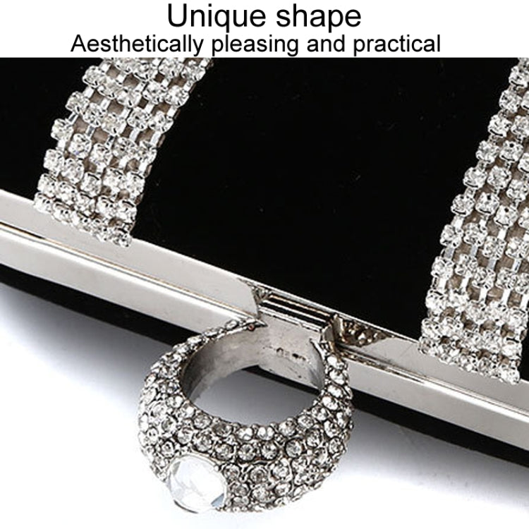 U-Shape Embellished Evening Bag Ladies Banquet Evening Clutch Bag