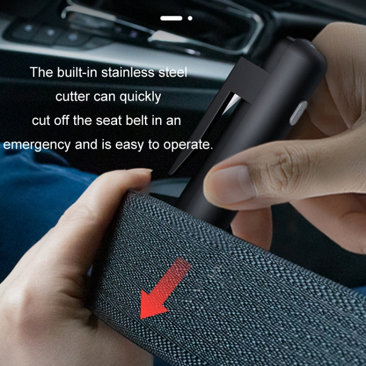 Car Safety Hammer Car Escape Device Temporary Parking Number Plate - 4 In 1