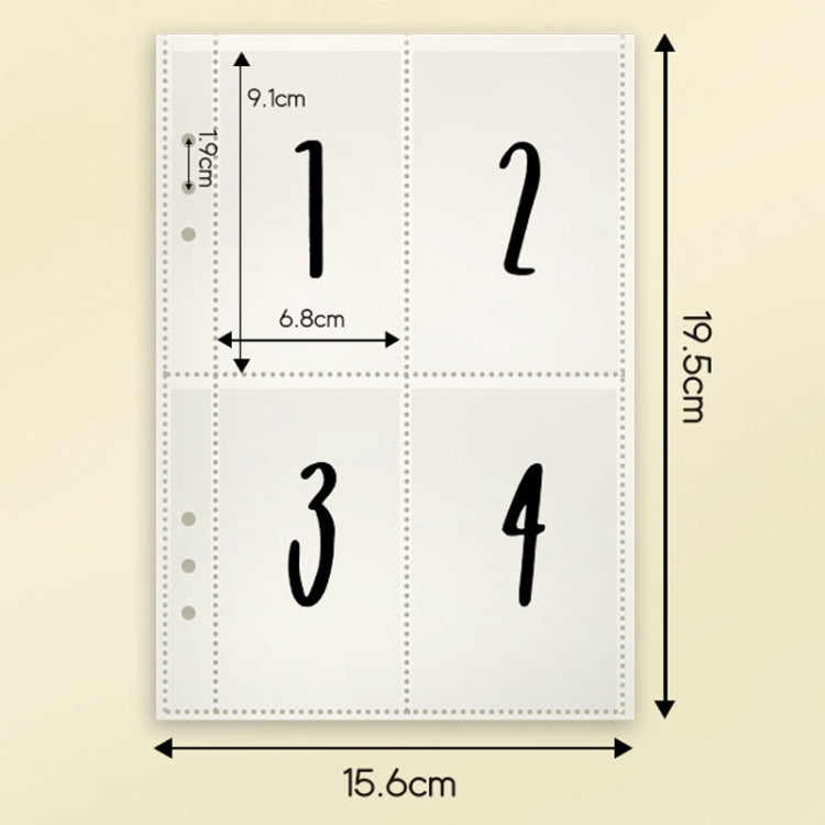 25sheets /Set A5 6 Holes Save Money Challenge Envelopes Replacement Inner Page, Spec: Set 3