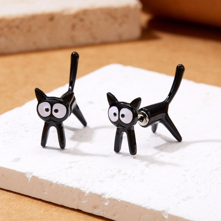 1pair Cute Cats Simple Ear Studs Ladies Detachable Earrings, Style: Model 3