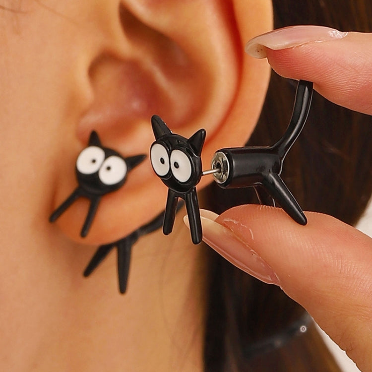 1pair Cute Cats Simple Ear Studs Ladies Detachable Earrings, Style: Model 4