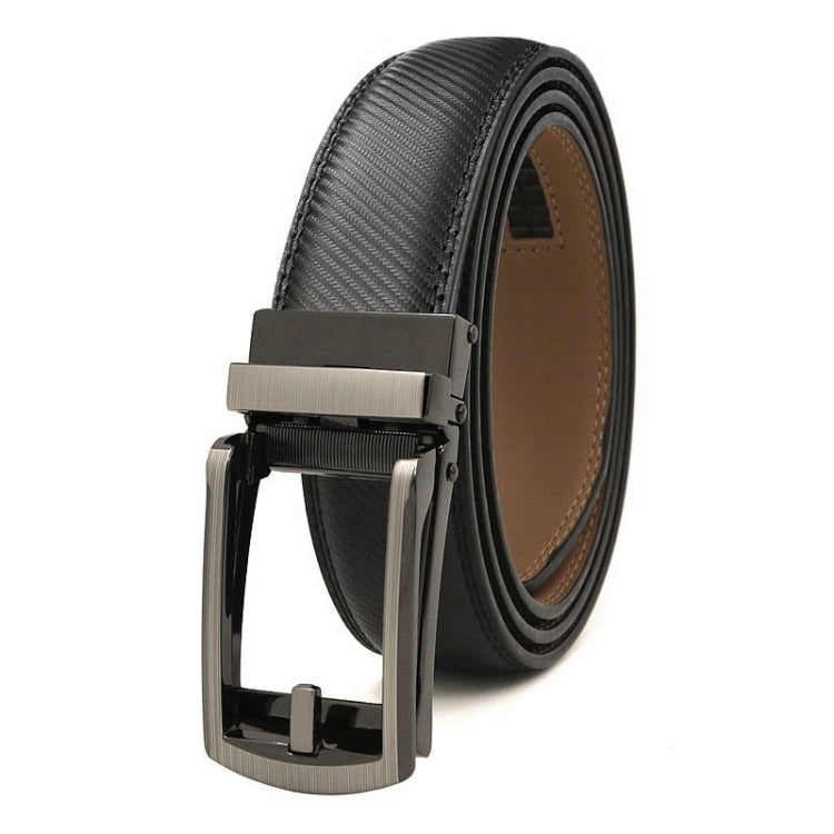 115cm Second Layer Cowhide Men Business Belt Automatic Buckle Belt
