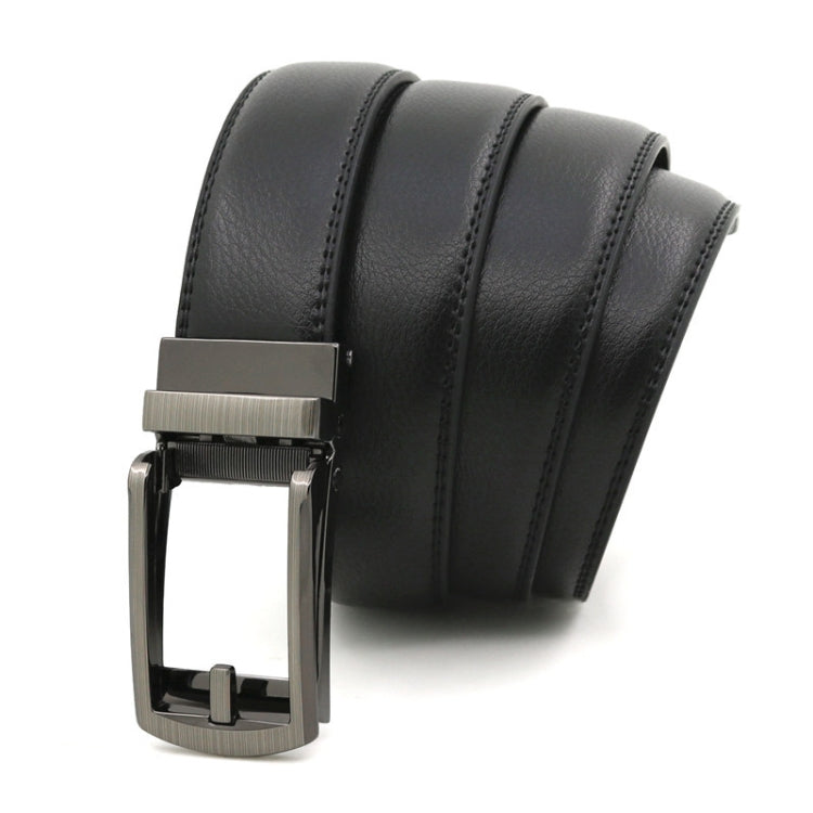 110cm Second Layer Cowhide Men Business Belt Automatic Buckle Belt
