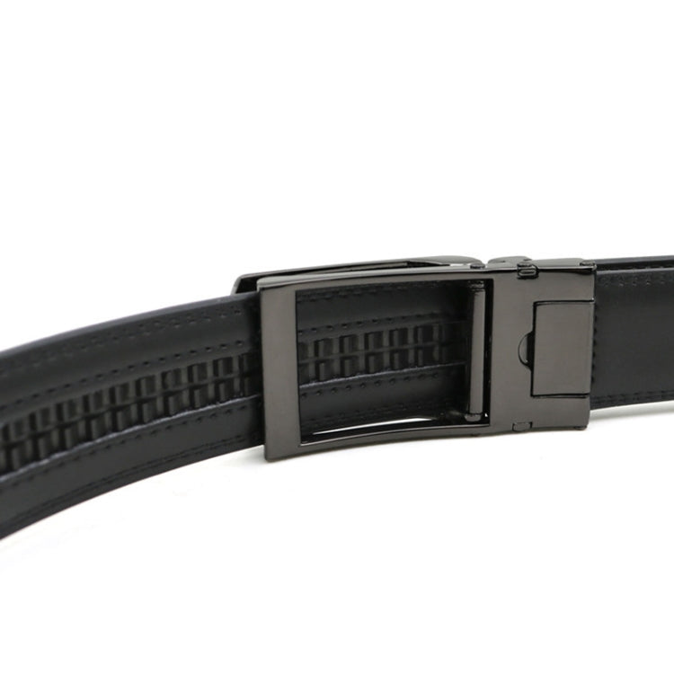 110cm Second Layer Cowhide Men Business Belt Automatic Buckle Belt