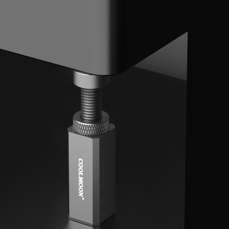 COOLMOON Graphics Card Stand Desktop Computer Graphics Card Vertical Top Support Bracket Screw Telescopic Support Rods, Adjustable Height: 5-8cm  - Silver