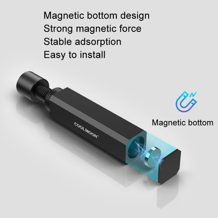 COOLMOON Graphics Card Stand Desktop Computer Graphics Card Vertical Top Support Bracket Screw Telescopic Support Rods, Adjustable Height: 5-8cm  - Silver