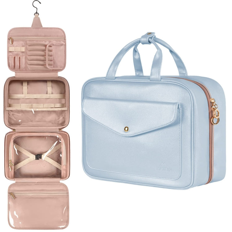 PU Large Capacity Waterproof Portable Toiletry Cosmetic Bag Travel Storage Bag