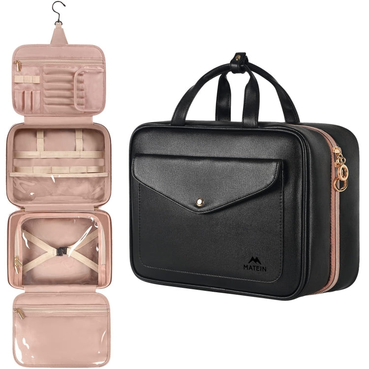 PU Large Capacity Waterproof Portable Toiletry Cosmetic Bag Travel Storage Bag