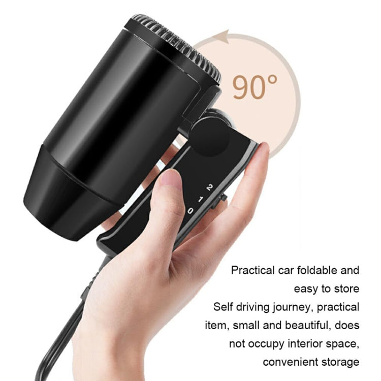 12V Car Outdoor Multi-function Handheld Hair Dryer - Black