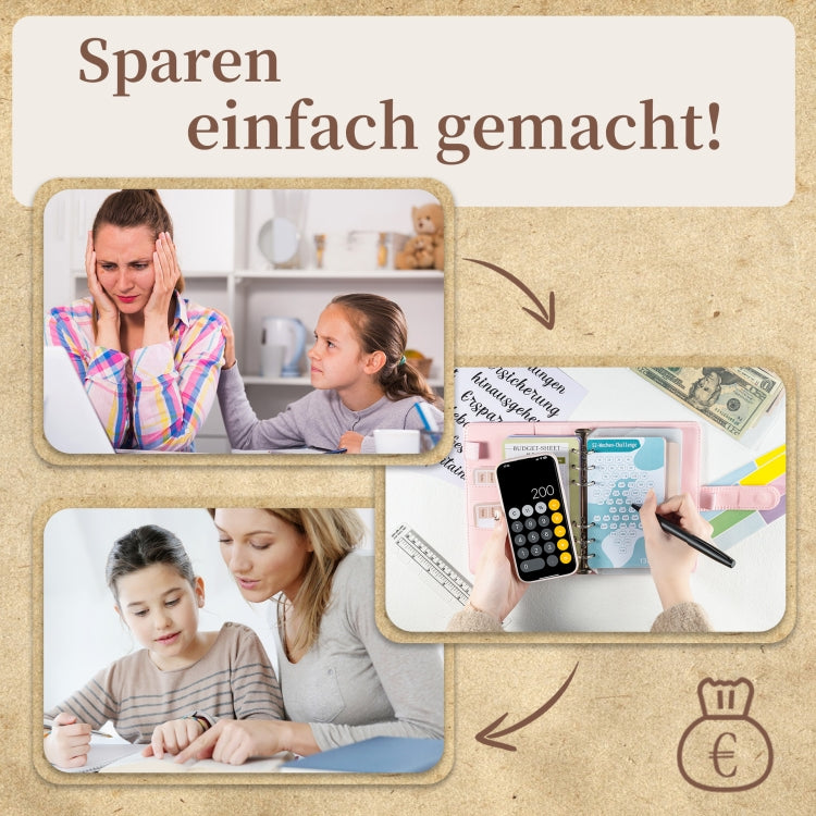 A6 German Loose Leaf Cash Budget Notebook Crocodile Pattern Macaron PU Leather Budget Planner