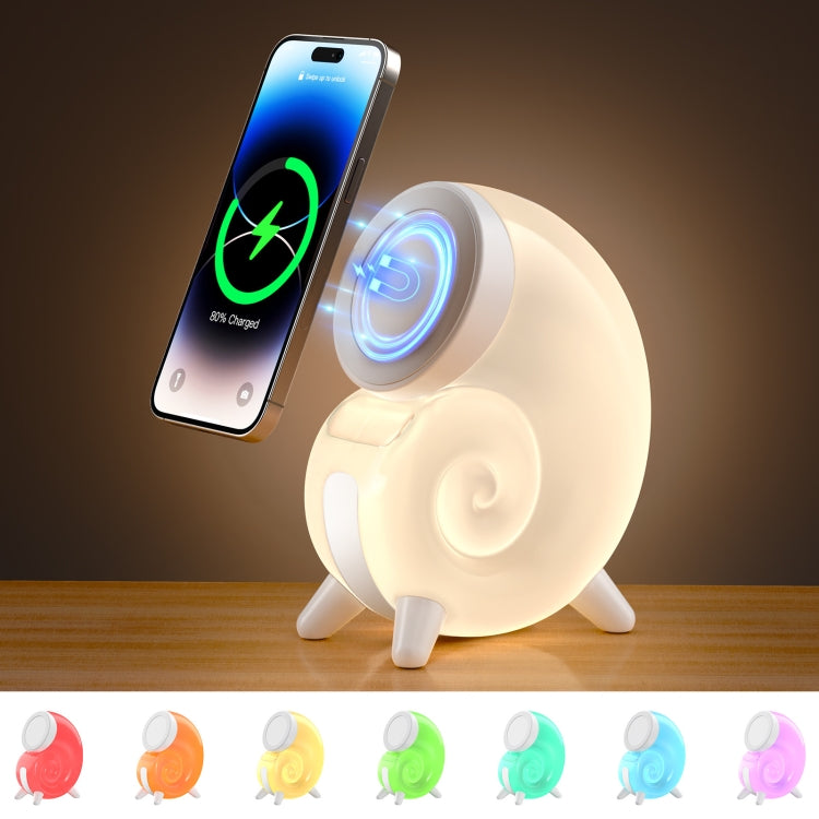 Conch RGB Touch Night Light Magsafe Magnetic Wireless Charger - Colorful