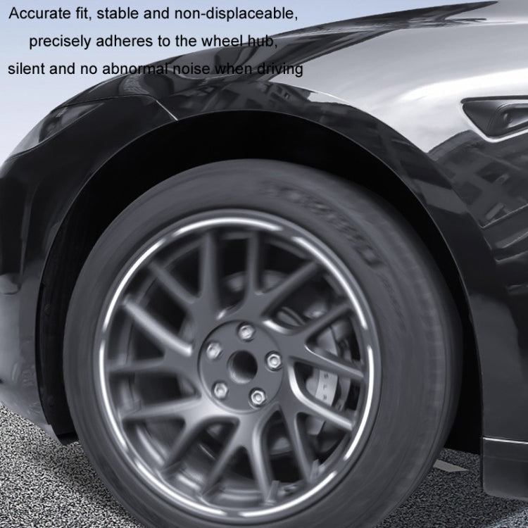 For 2024 Tesla Model 3 Half Hemming Luminous Hubcaps - 4pcs/ Set