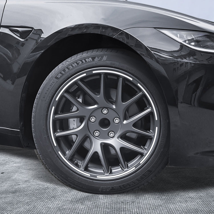 For 2024 Tesla Model 3 Half Hemming Luminous Hubcaps - 4pcs/ Set