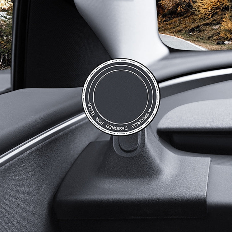 For 2024 Tesla Model 3 Left-hand Drive Air Outlet Magnetic Car Phone Holder - Dashboard Base