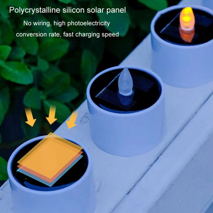 Solar Candle Lights Outdoor Waterproof Yard Light Garden Decoration Ambiance Lamp