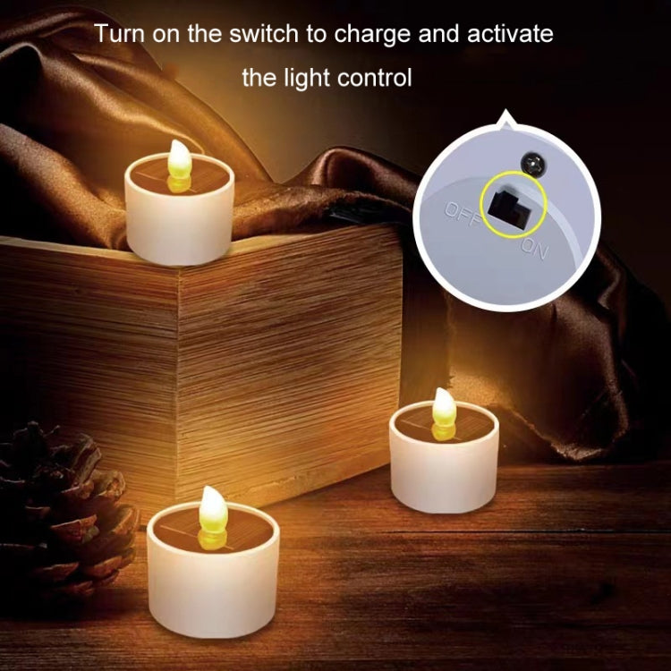 Solar Candle Lights Outdoor Waterproof Yard Light Garden Decoration Ambiance Lamp