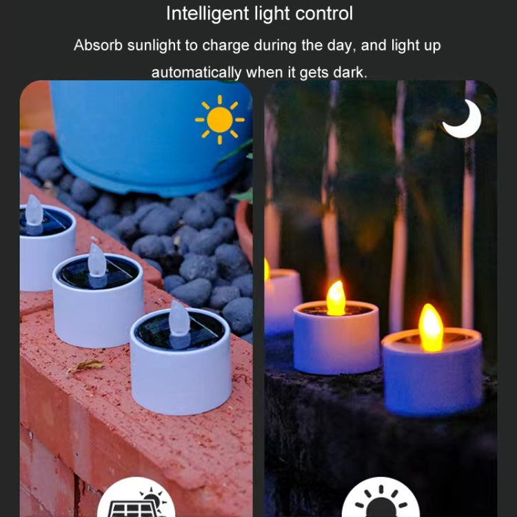 Solar Candle Lights Outdoor Waterproof Yard Light Garden Decoration Ambiance Lamp