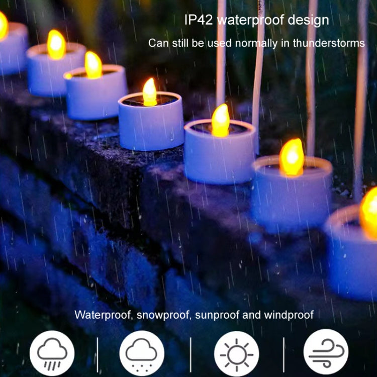 Solar Candle Lights Outdoor Waterproof Yard Light Garden Decoration Ambiance Lamp