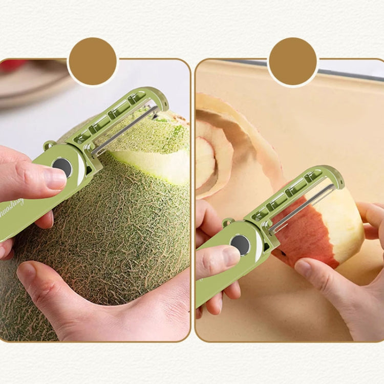 Folding Storage Kitchen Home Cutting Knife Outdoor Portable Stainless Steel Fruit Plane Peeling Device