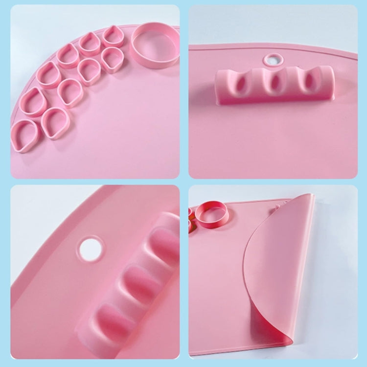 59 x 40cm  Oval Silicone Painting Pad Art Mat for Drawing Clay