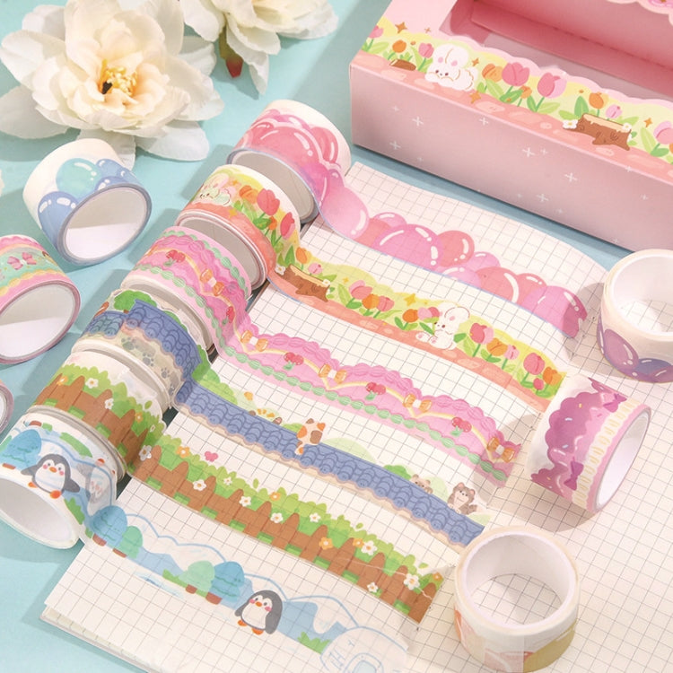 20rolls /Box Art Animals Flowers Washi Tape Set DIY Scrapbook Stickers, Style: Art Gallery Series