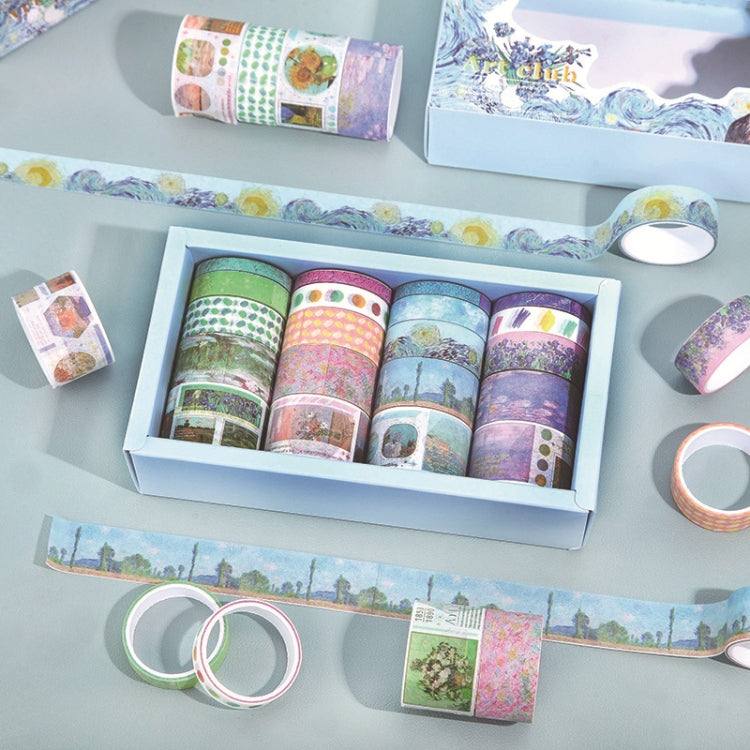 20rolls /Box Art Animals Flowers Washi Tape Set DIY Scrapbook Stickers, Style: Retro Journal Series