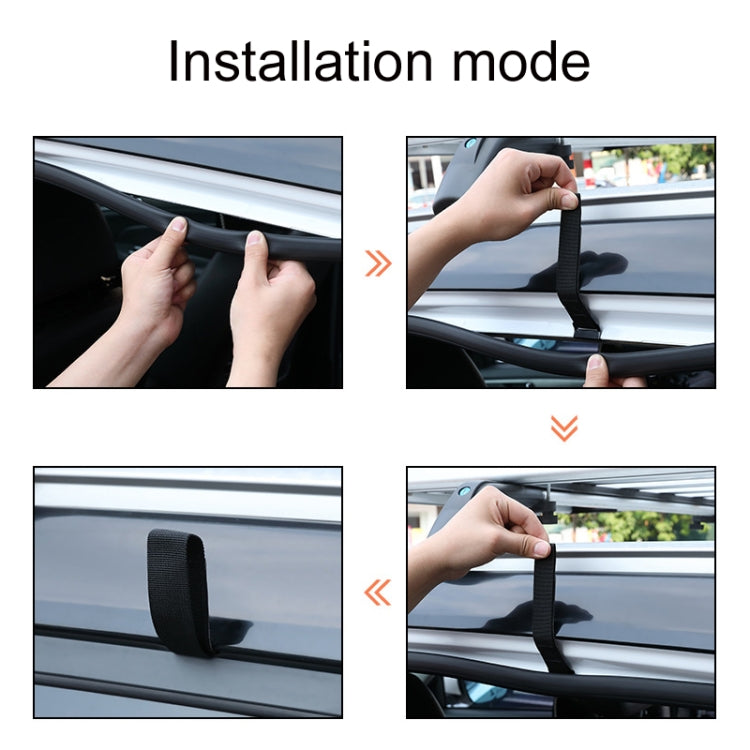 15 Cubic Feet Waterproof Car Roof Storage Luggage Bag - Black