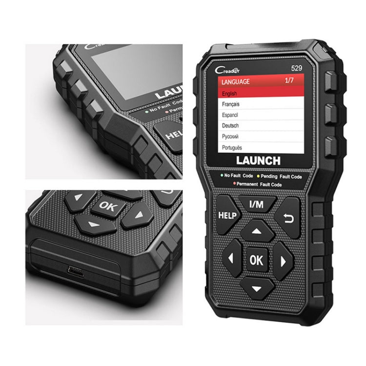 Launch Creader CR529 OBD2 Car Engine Fault Tester Code Scanner - Black