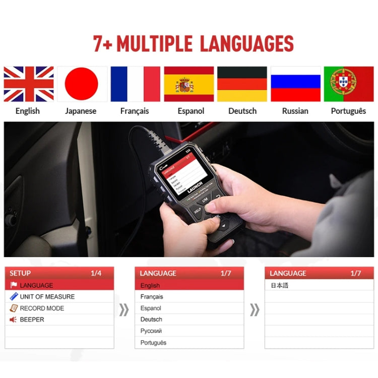 Launch Creader CR529 OBD2 Car Engine Fault Tester Code Scanner - Black